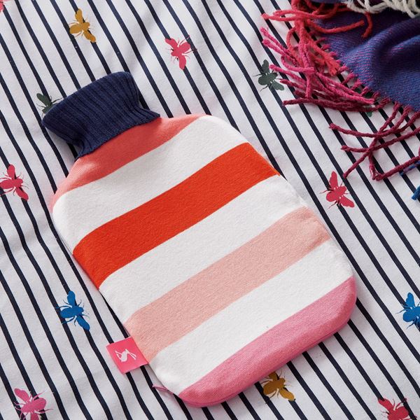 Lighthouse Stripe Hot Water Bottle - Pink